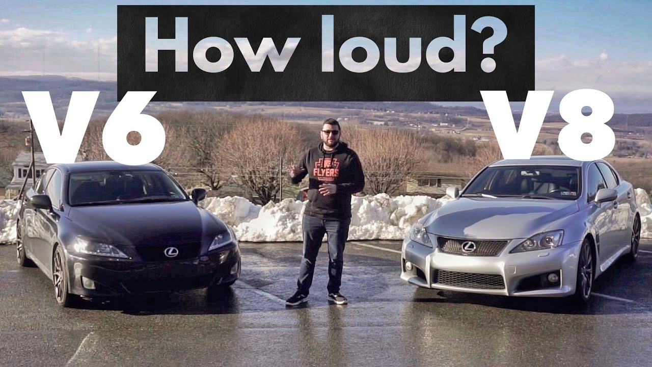 Exhaust Sound Comparison for Lexus IS F and IS 350
