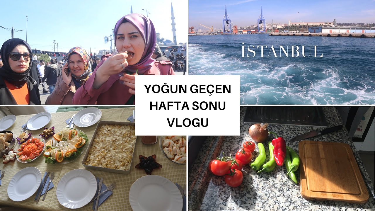 BEN GEZDİM EŞİM YEMEK YAPTI | EMİNÖNÜNDE BALIK EKMEK | ANNEMDE KAHVALTI | HAFTA SONU VLOG