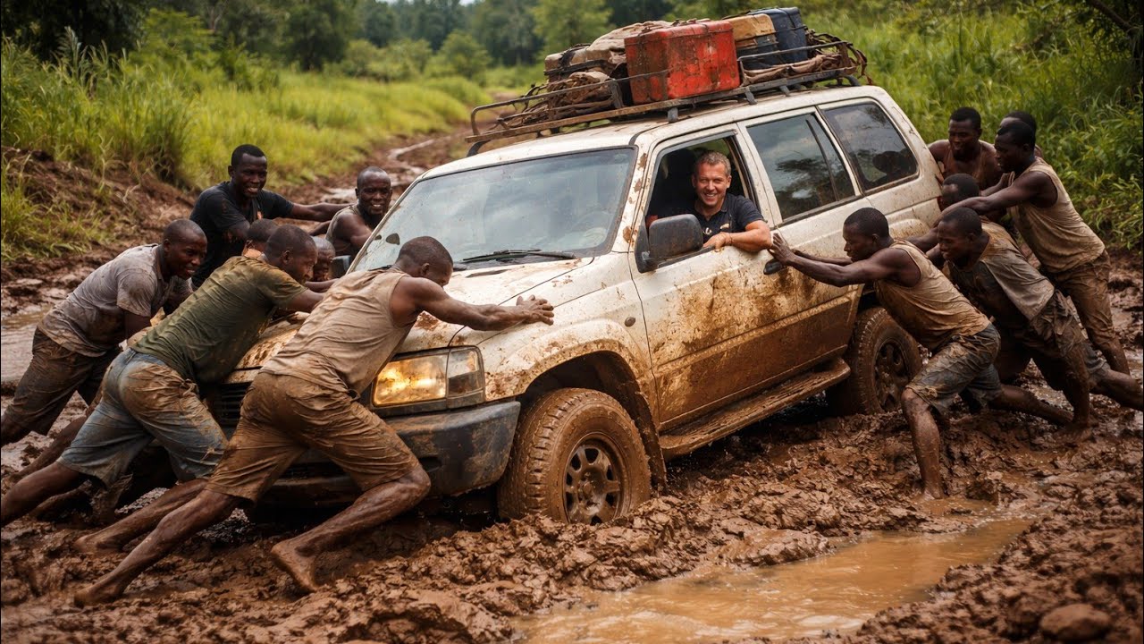 Africa Adventure Gone Wrong 😲 Car Stuck in Mud!