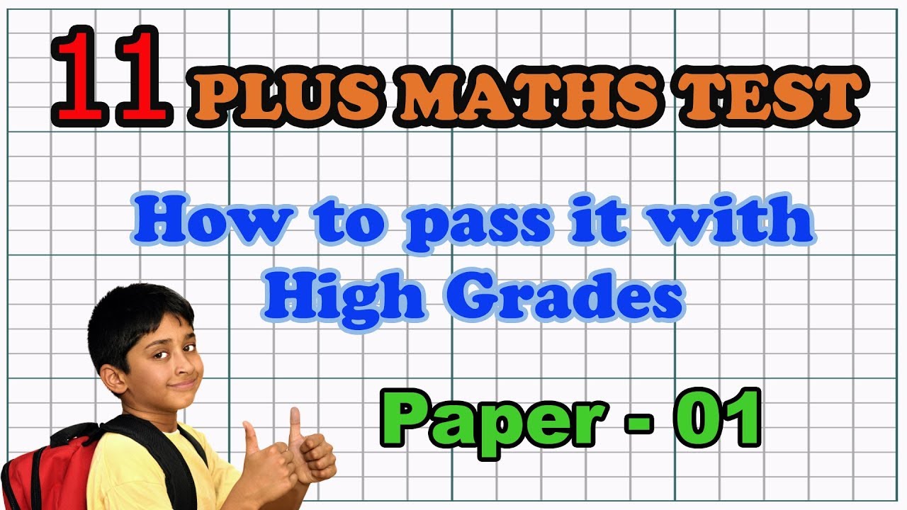 11 Plus Maths Practice Papers - Paper 01