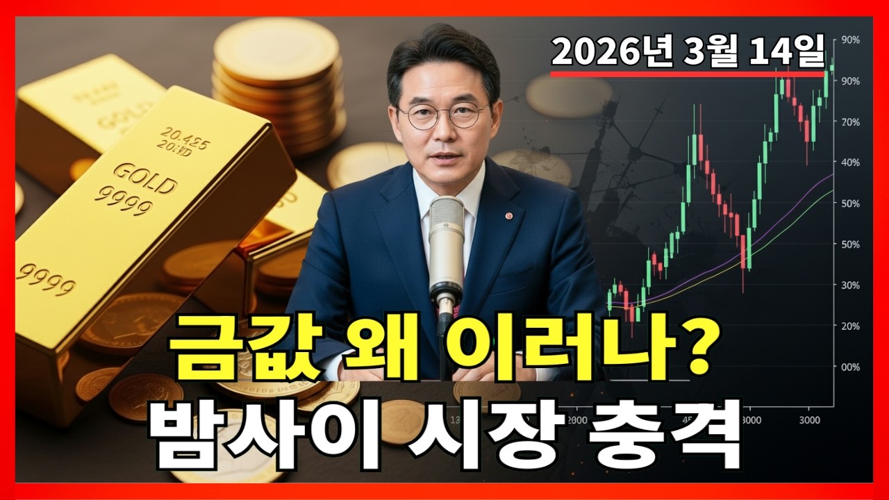 2026년 3월 14일 🇰🇷 한국 금값 오늘: 미국-이란 긴장 속 밤사이 금값에 무슨 일이? |금 가격 |금 투자 |경제 분석