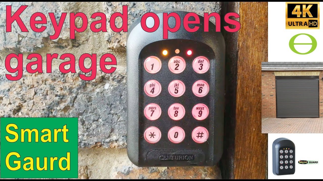 How to open a garage door with a keypad - Centurion Smart Guard - step by step