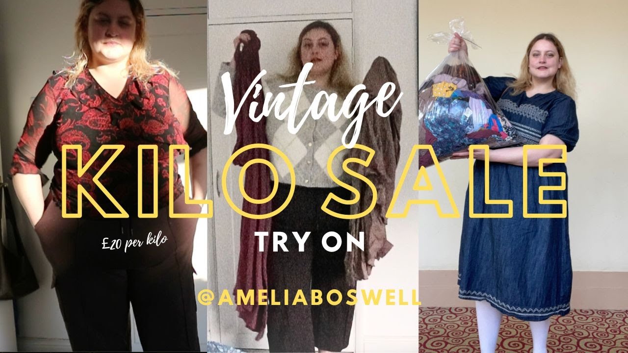 Vintage Kilo Sale - Try on #vintagestyle #tryon