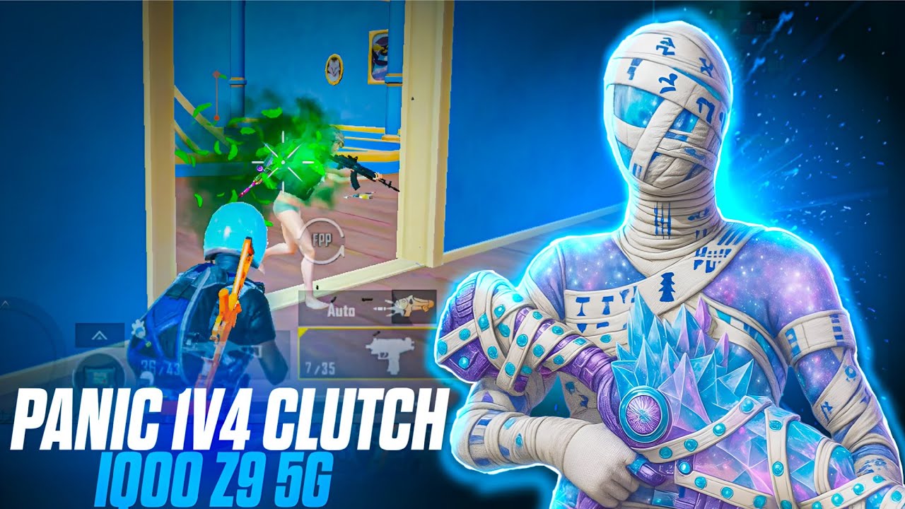 FASTEST 4 FINGER PLAYER 🔱 IQOO Z9 5G | 60 FPS 🤡