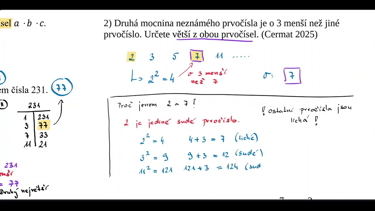 Procvičování číslo a proměnná