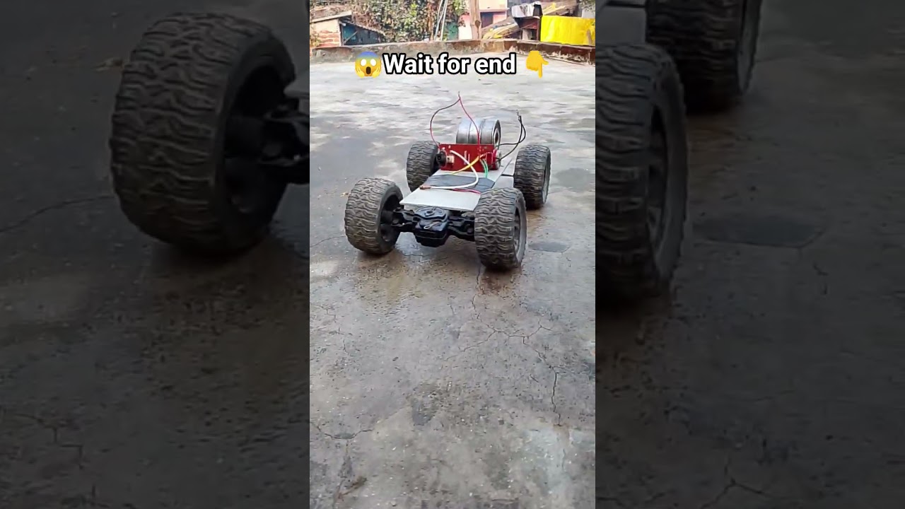 Maine Khud Banayi RC Car 😱 Piche Chala Kar Aage Ka Chakka Utha Diya | Real Stunt👇😱😱