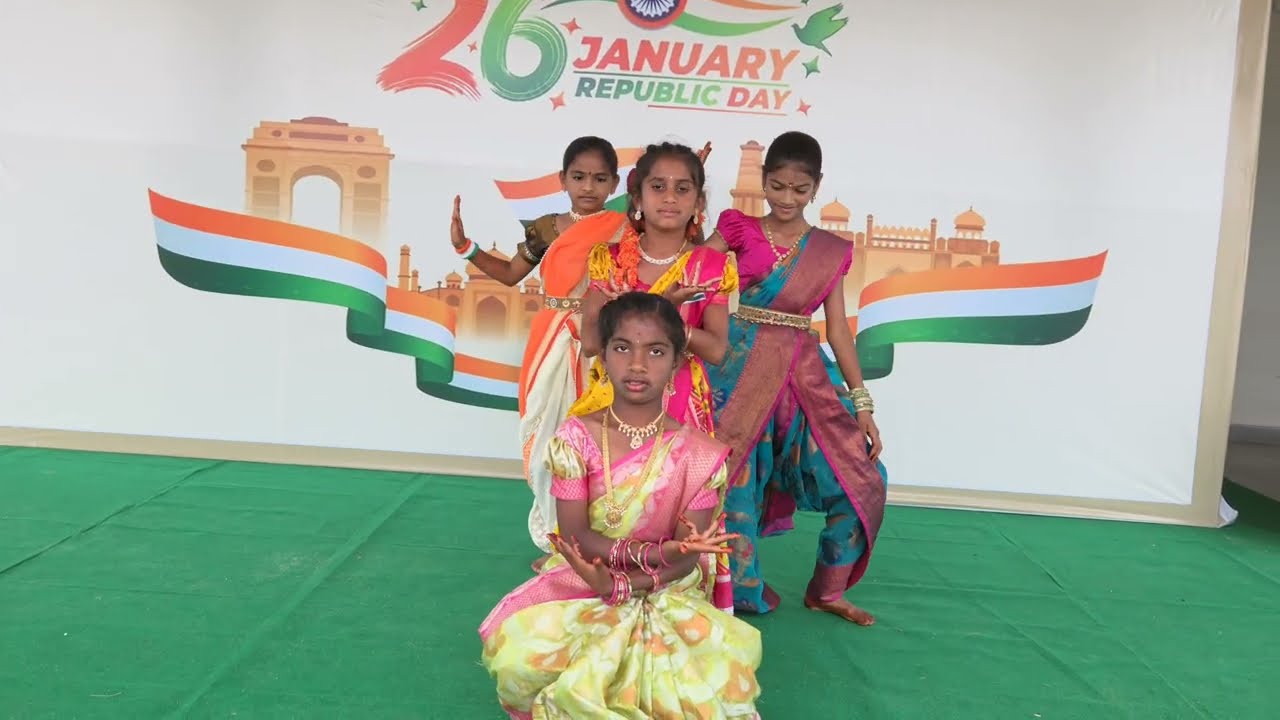 4th Class Students Energetic Dance Performance | 26th January Republic Day Celebration 🇮🇳