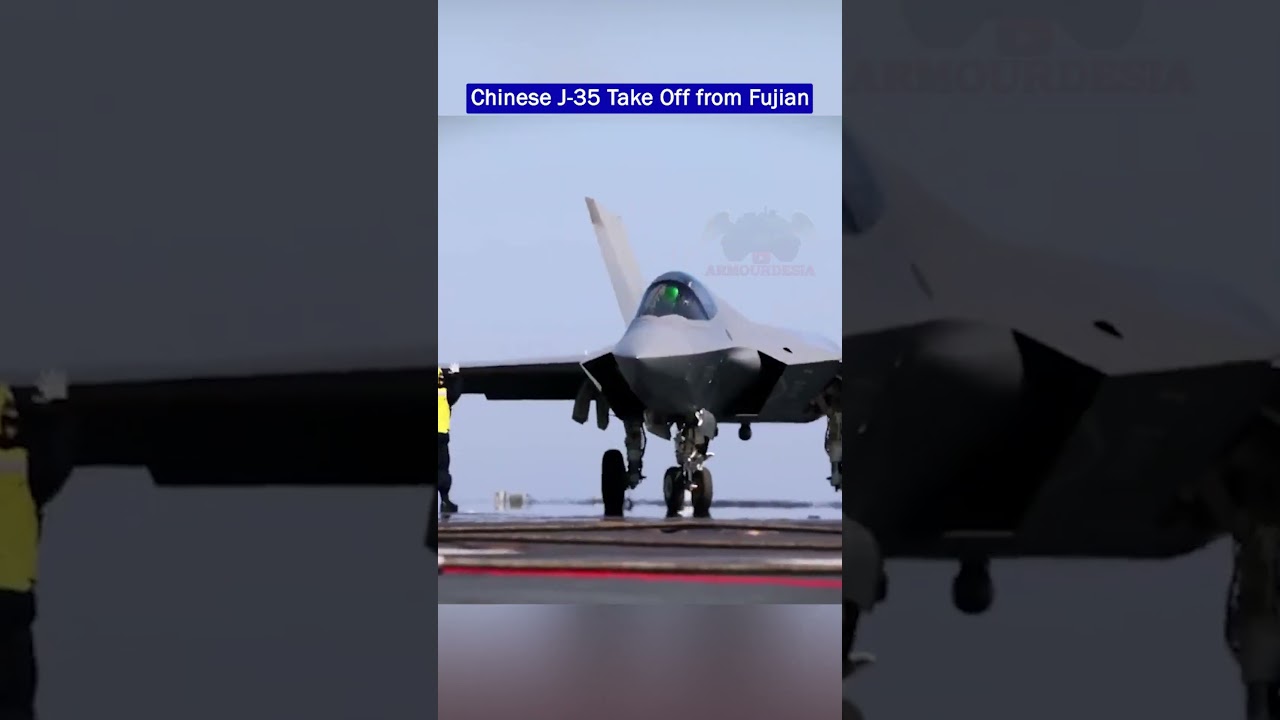 Важная веха: китайские J-35 и KJ-600 взлетают с авианосца «Фуцзянь»