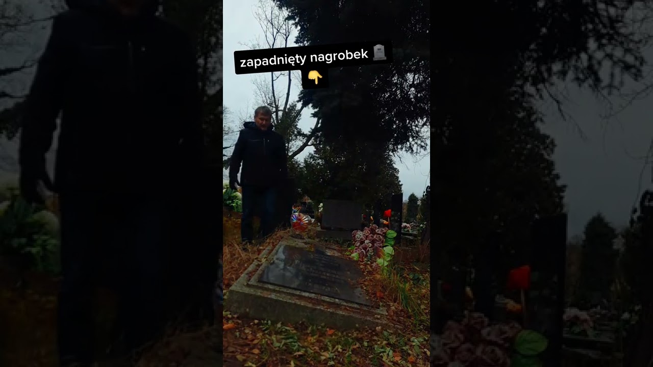 ZAPADNIĘTY nagrobek pomnik. Podnoszenie.