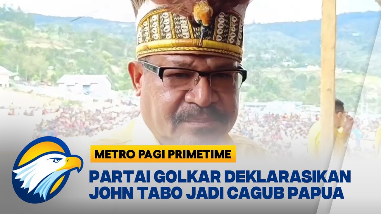 Partai Golkar Deklarasikan John Tabo Jadi Cagub Papua Pegunungan