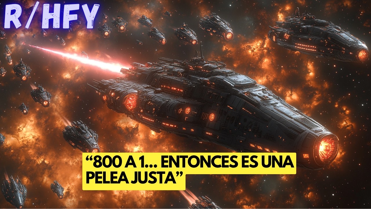 Armada Alienígena Aturdida por su Primer Encuentro con un Acorazado HUMANO  | Sci-Fi | Historias HFY