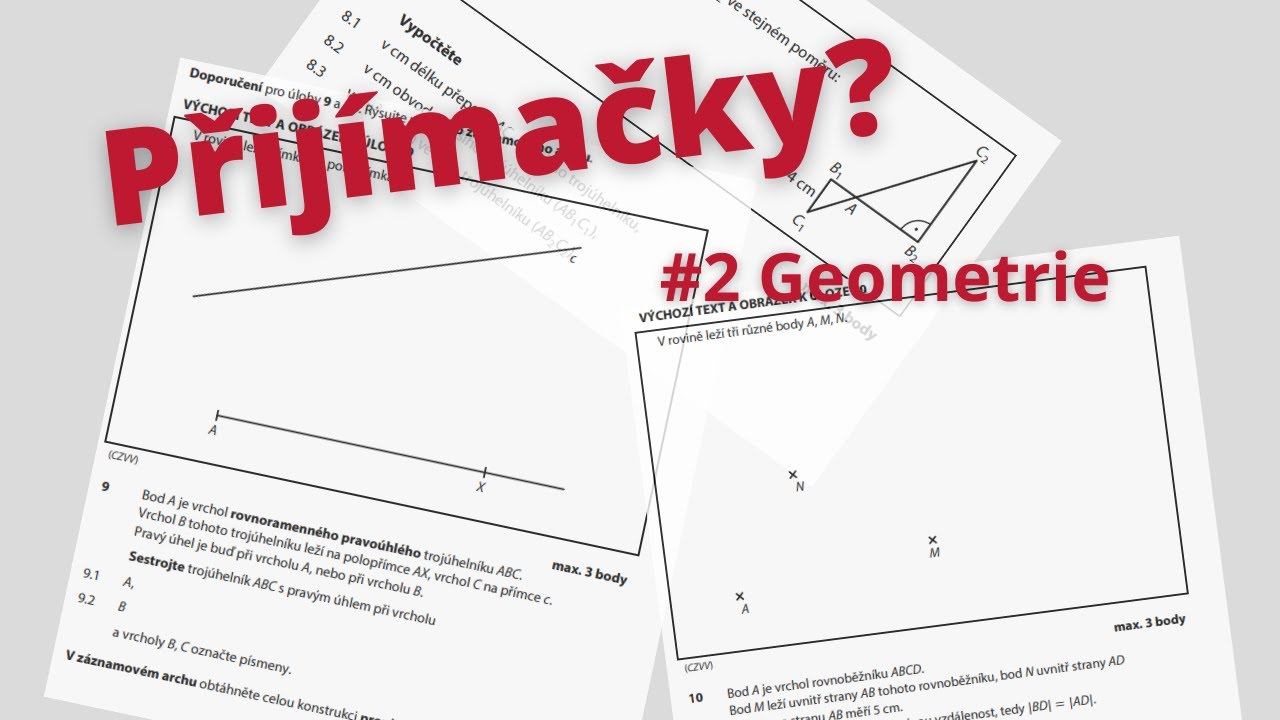 Jak se připravit na přijímačky - geometrie