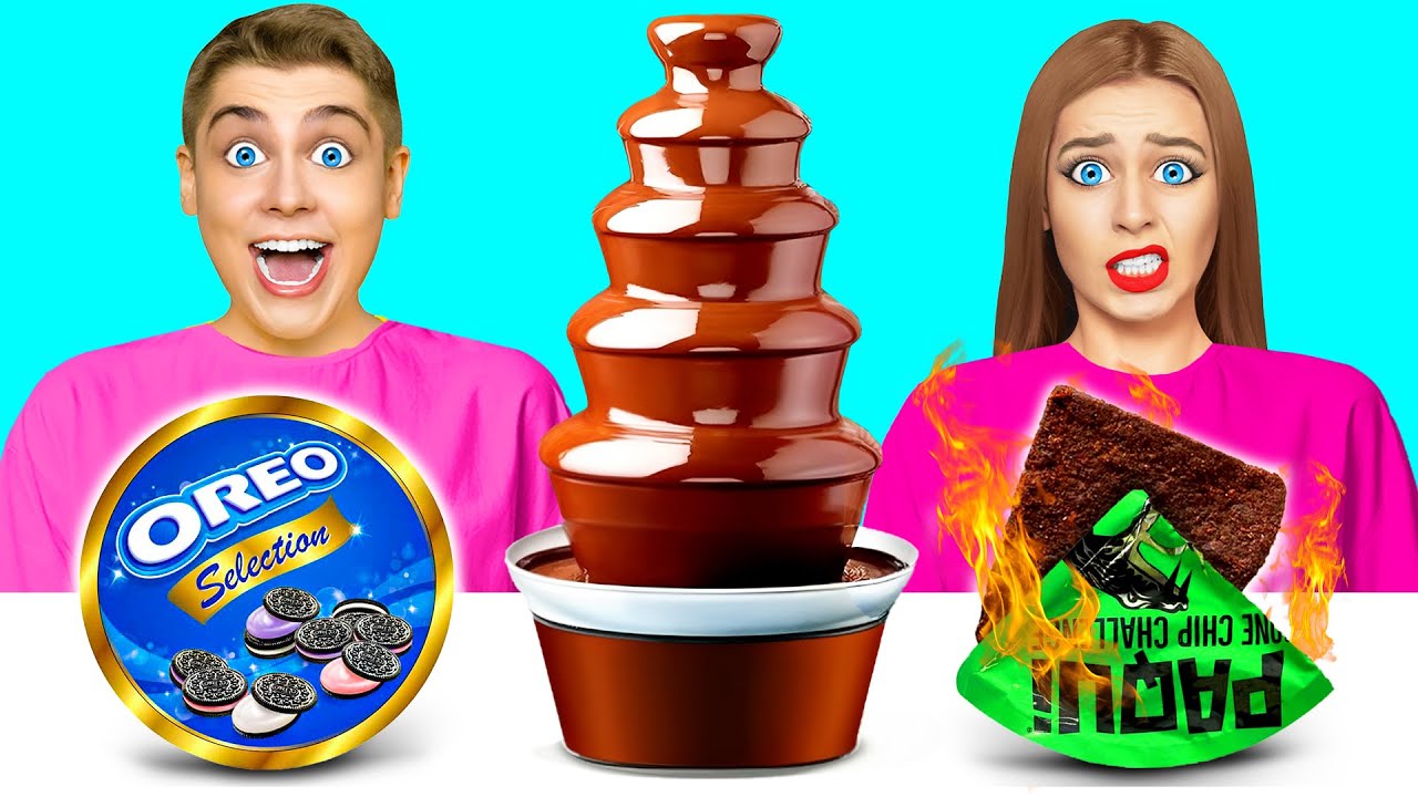 Fântână De Ciocolată Fondue Provocarea | Bătălie de Gătit Nebună Multi DO Food Challenge