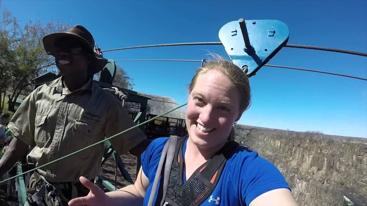 Flying Fox zipline over Victoria Falls
