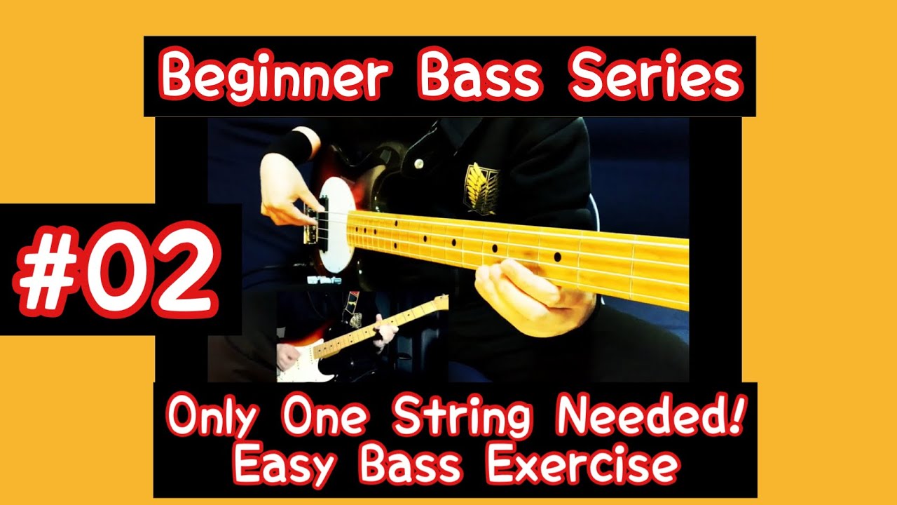 No Fretting Needed! Easy Bass Exercise on ONE String