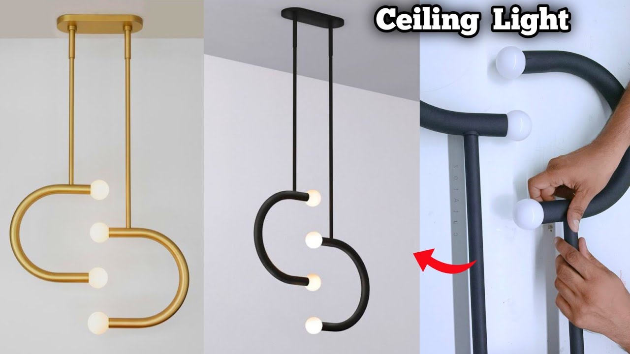 How to make light from pvc pipe | Ceiling light | Home  & Garden light | light design for celling