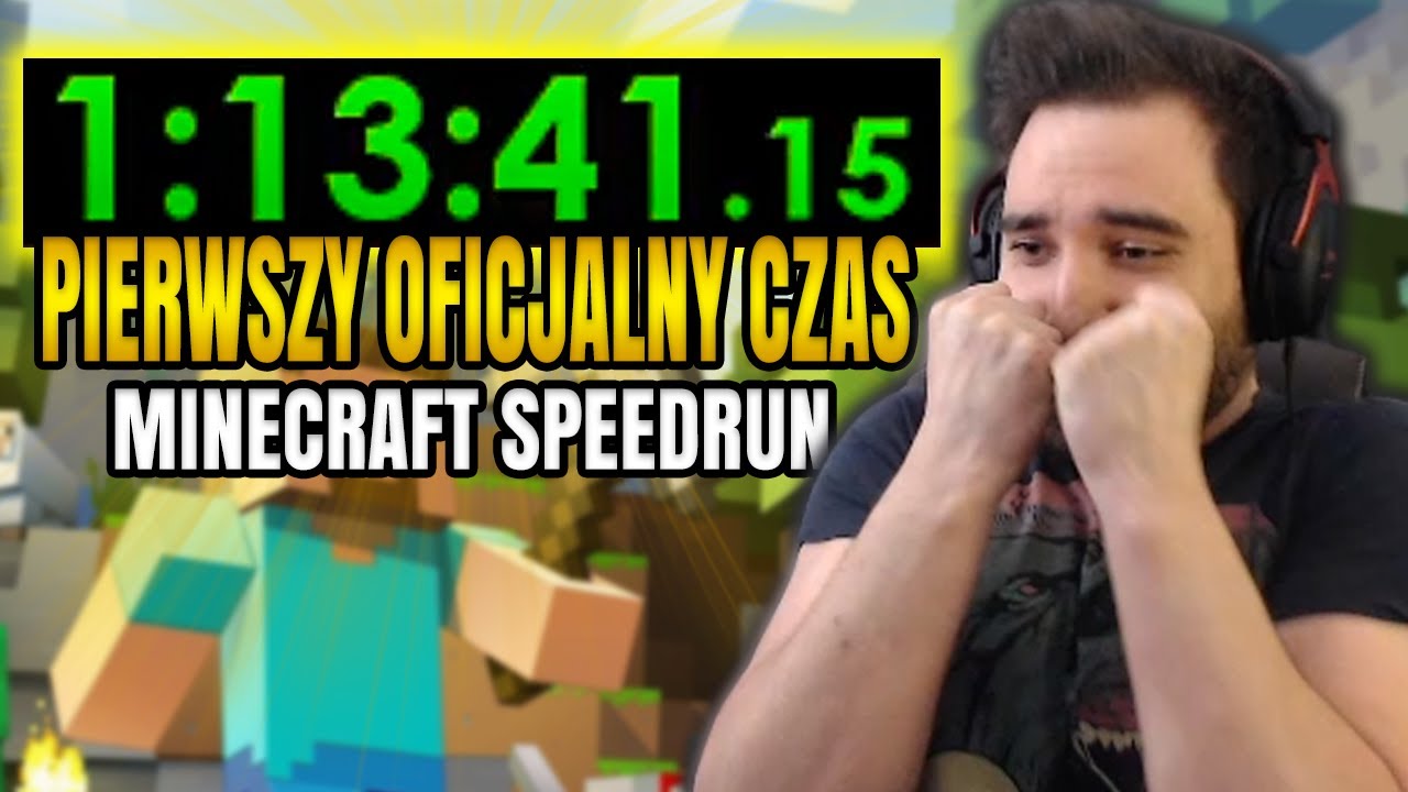 MÓJ PIERWSZY OFICIALNY REKORD W MINECRAFT SPEEDRUN