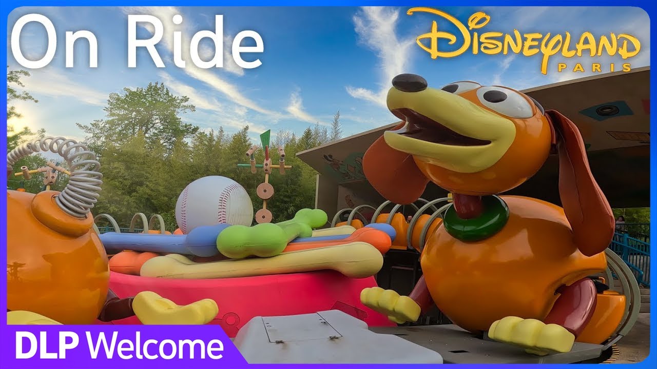 [4K On Ride] Slinky Dog ZigZag Spin - Disneyland Paris