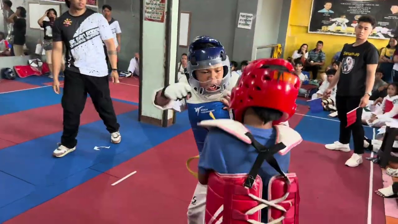 Andrei’s first ITF Taekwondo Tournament (got silver) one point away from a Gold.