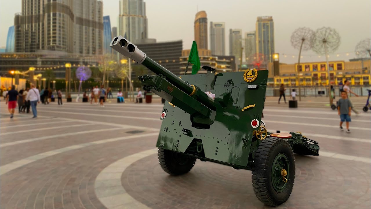 Dubai’s Ramadan Cannon | Dubai Police Ramadan Cannon | Burj Park ￼| Dubai Mall Cannon
