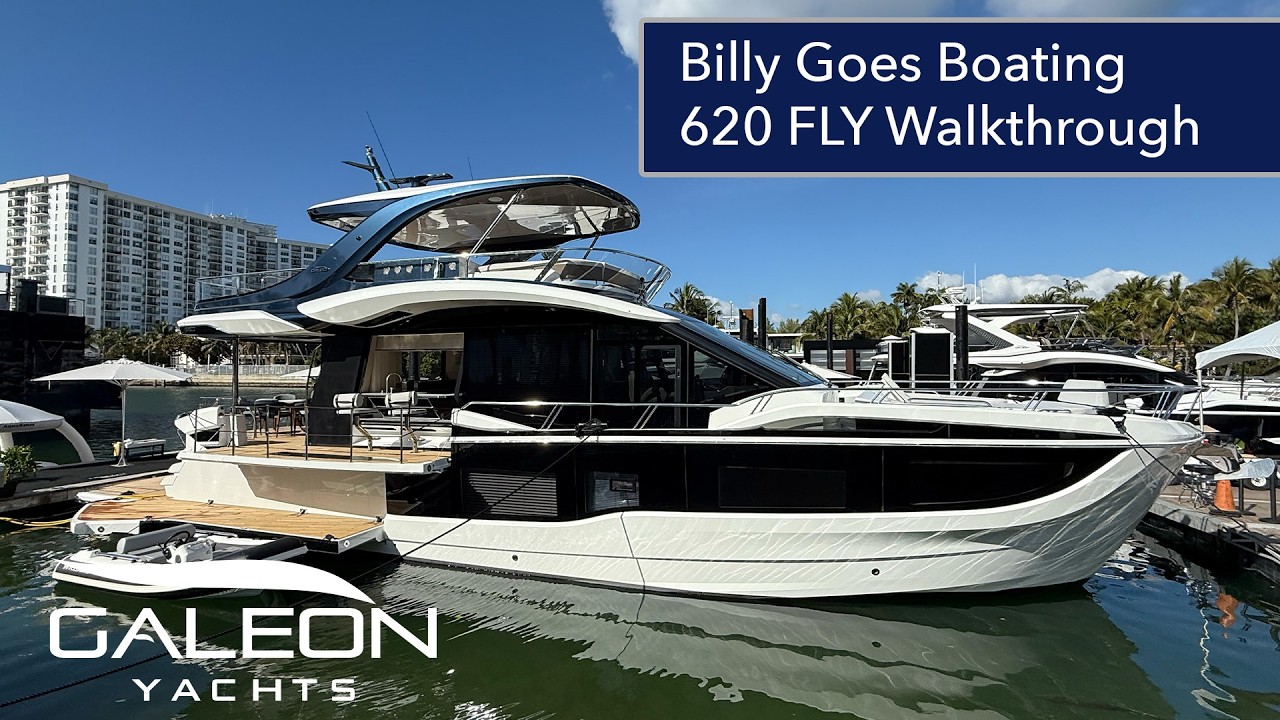 Катер Galeon 620 FLY дебютирует в США на выставке Miami Boat Show 2026.