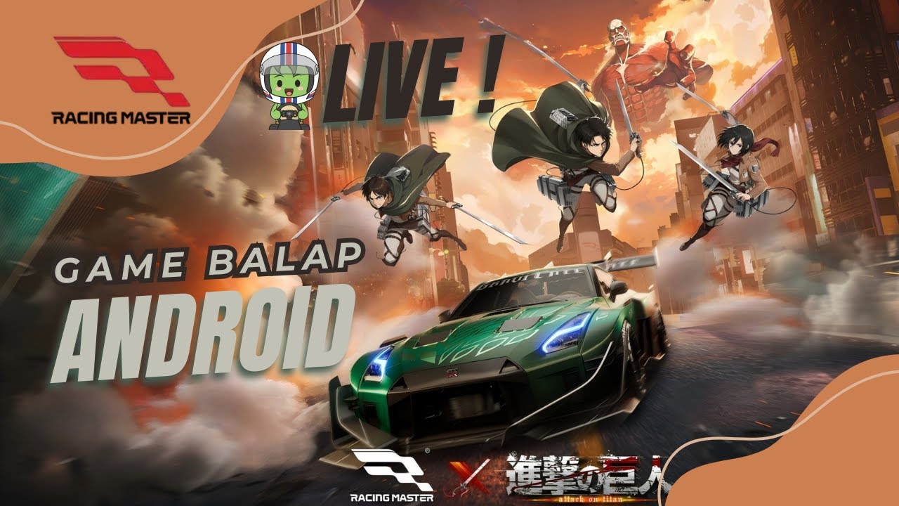 LIVE Racing Master: New Season 5, New Collabs Attack on Titan.. Gas!!!