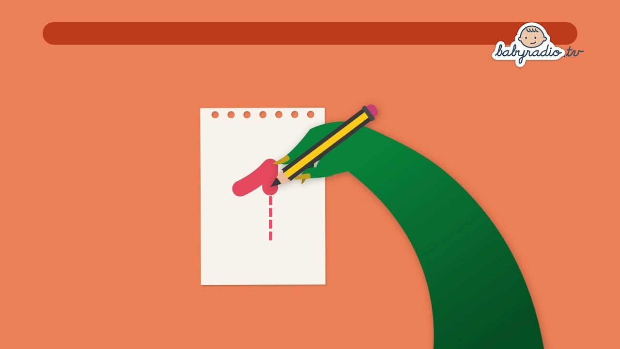 Aprende a escribir el n&uacute;mero 1-Aprende con Mon el drag&oacute;n