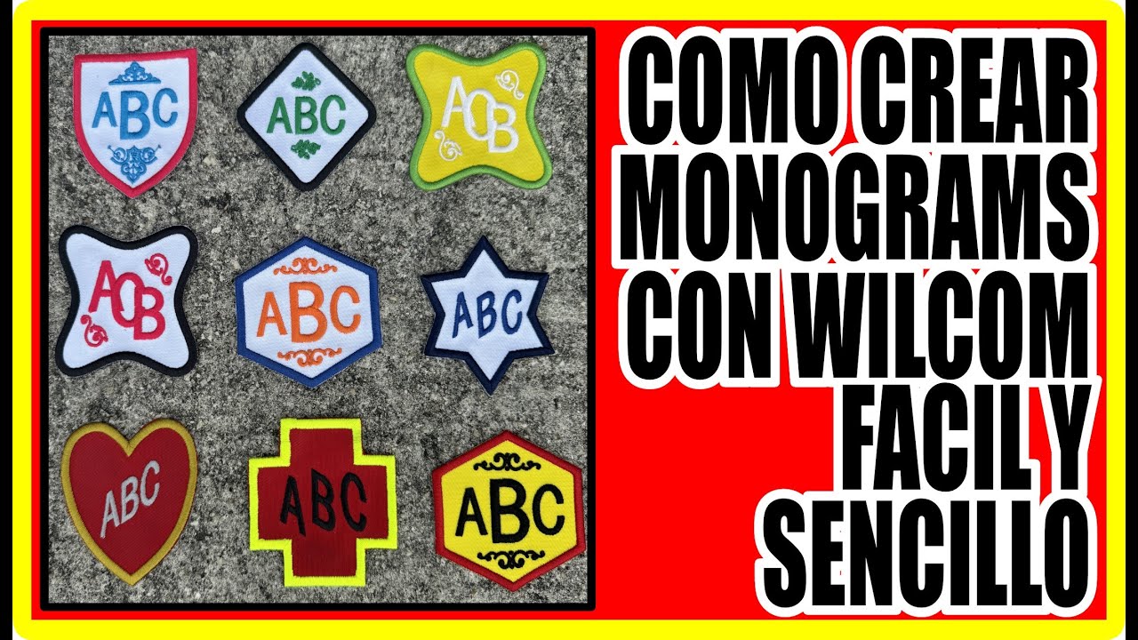 COMO CREAR MONOGRAMAS BORDADOS CON WILCOM❌HOW MAKE EMBROIDERY MONOGRAMS WITH WILCOM
