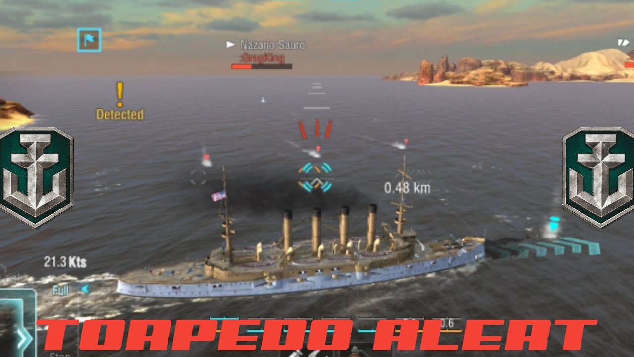 World of Warships Blitz Gameplay #battle #seabattles #gameplay #mobilegaming 