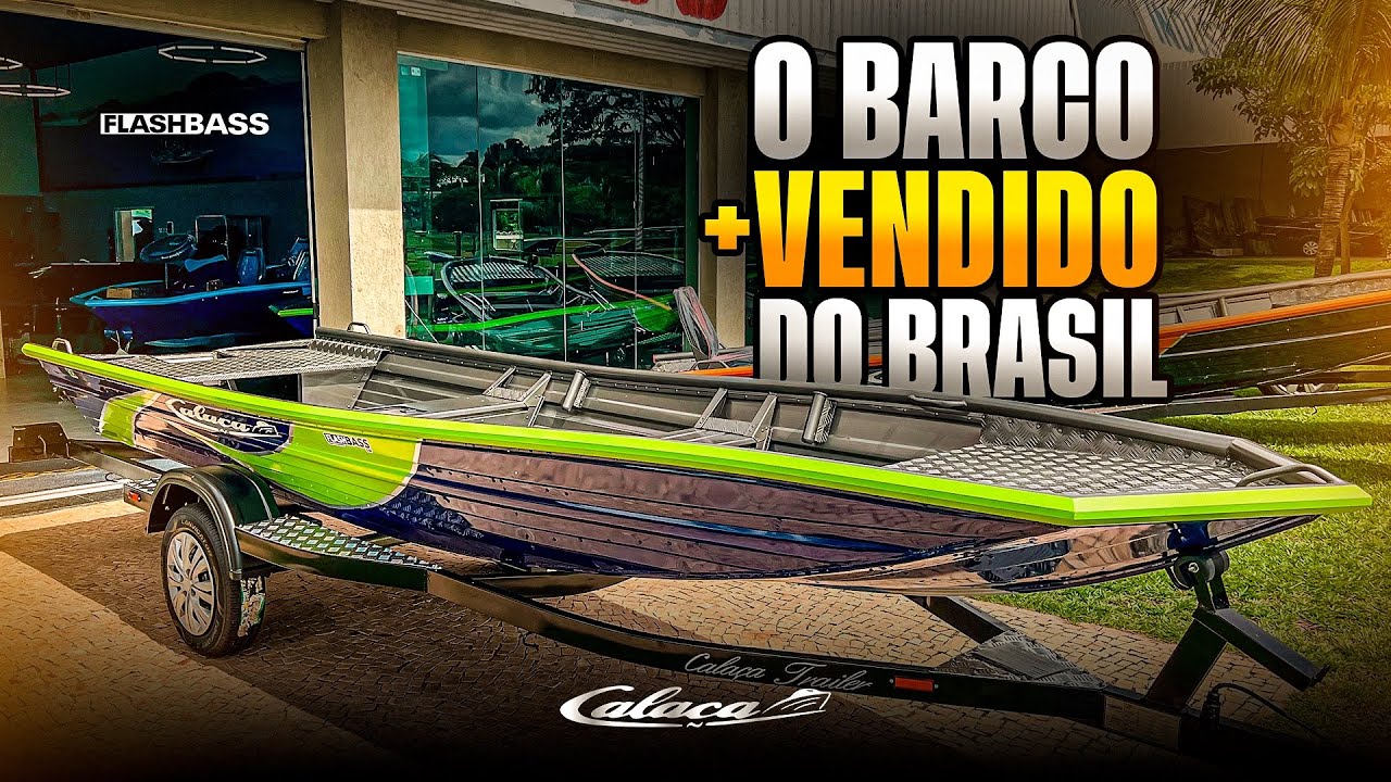 Por que o Calaça FlashBass é o barco mais vendido do Brasil 🇧🇷? Confira todos os detalhes!