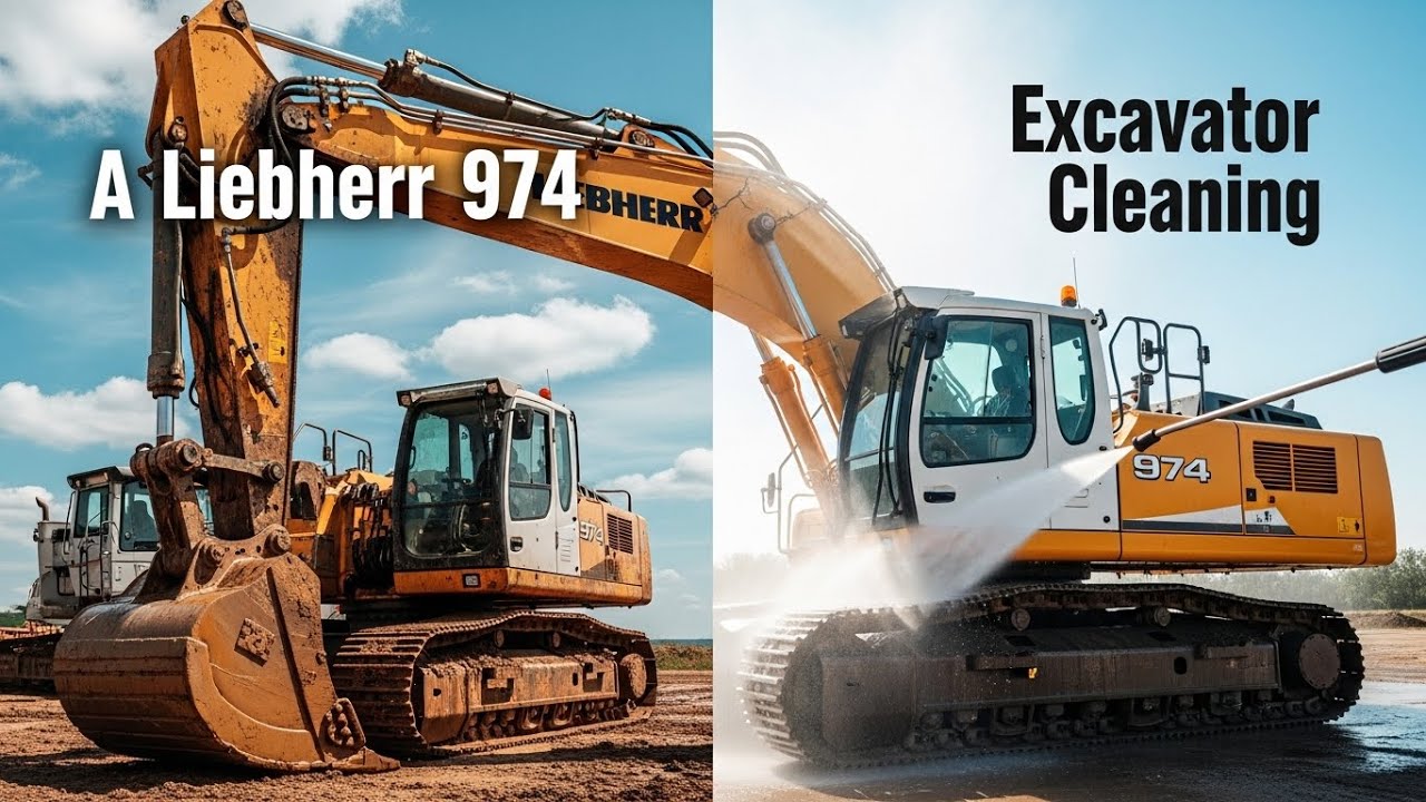 Extreme Cleaning Liebherr 974 – Covered in Thick Mud! Before & After Satisfying ASMR