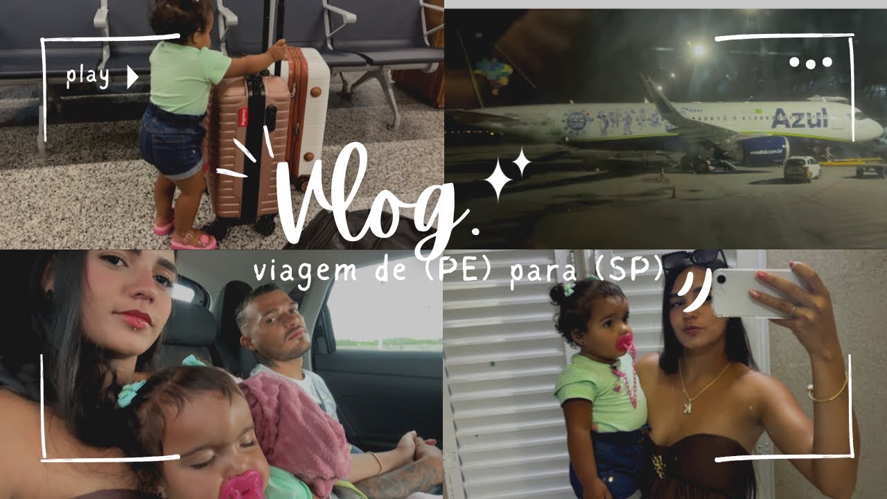 Viajei pela primeira vez de avi&atilde;o 😍/Vlog viagem de Pernambuco a S&atilde;o Paulo  #viagem #vlogdeviagem 