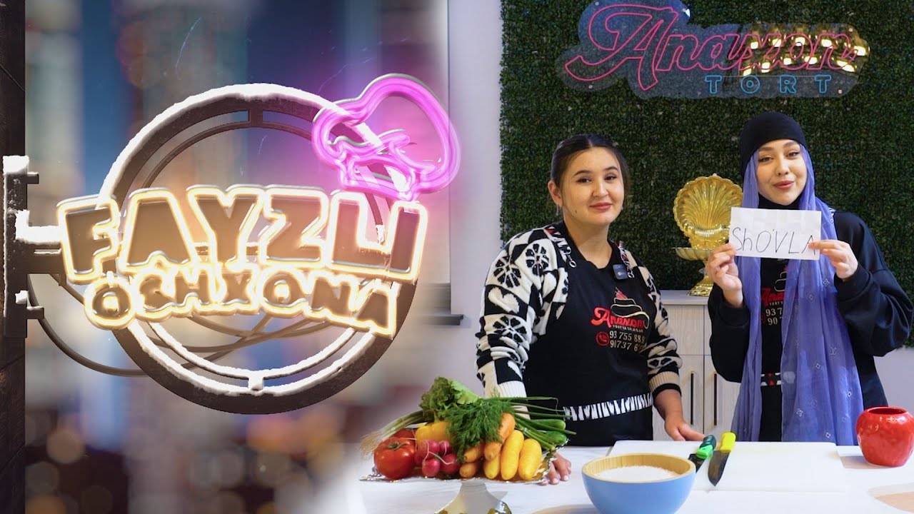 FAYZLI OSHXONA | 1-son | YULDUZ JUMANIYOZOVA BILAN SHOVLA PISHIRDIK