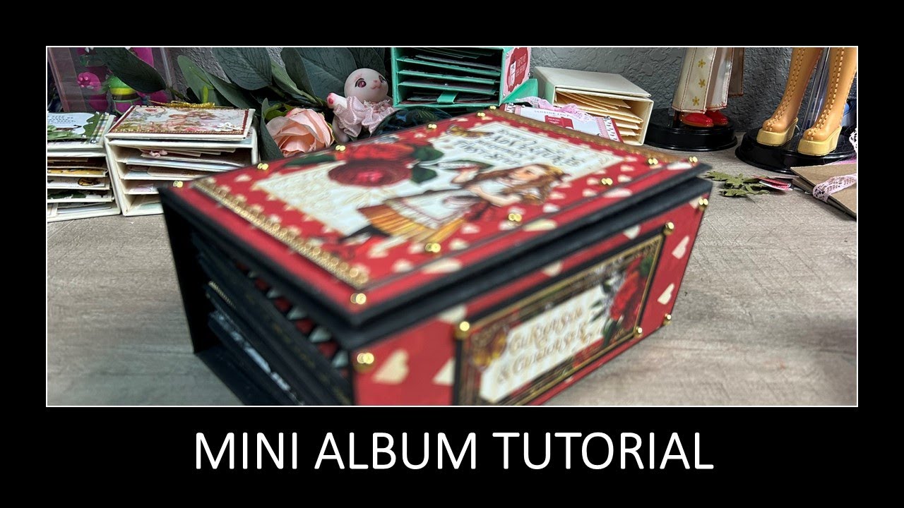 Tutorial 4.5 x 6.5 Scrapbook Mini Album with Graphic 45 Curiouser