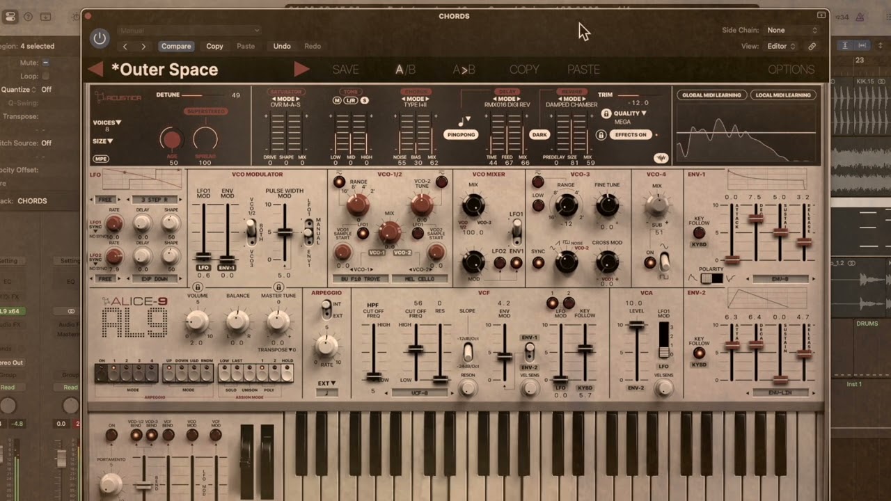 Acustica Audio - Alice-9 (AL9) is a next-generation sample-based synthesizer in the digital domain.