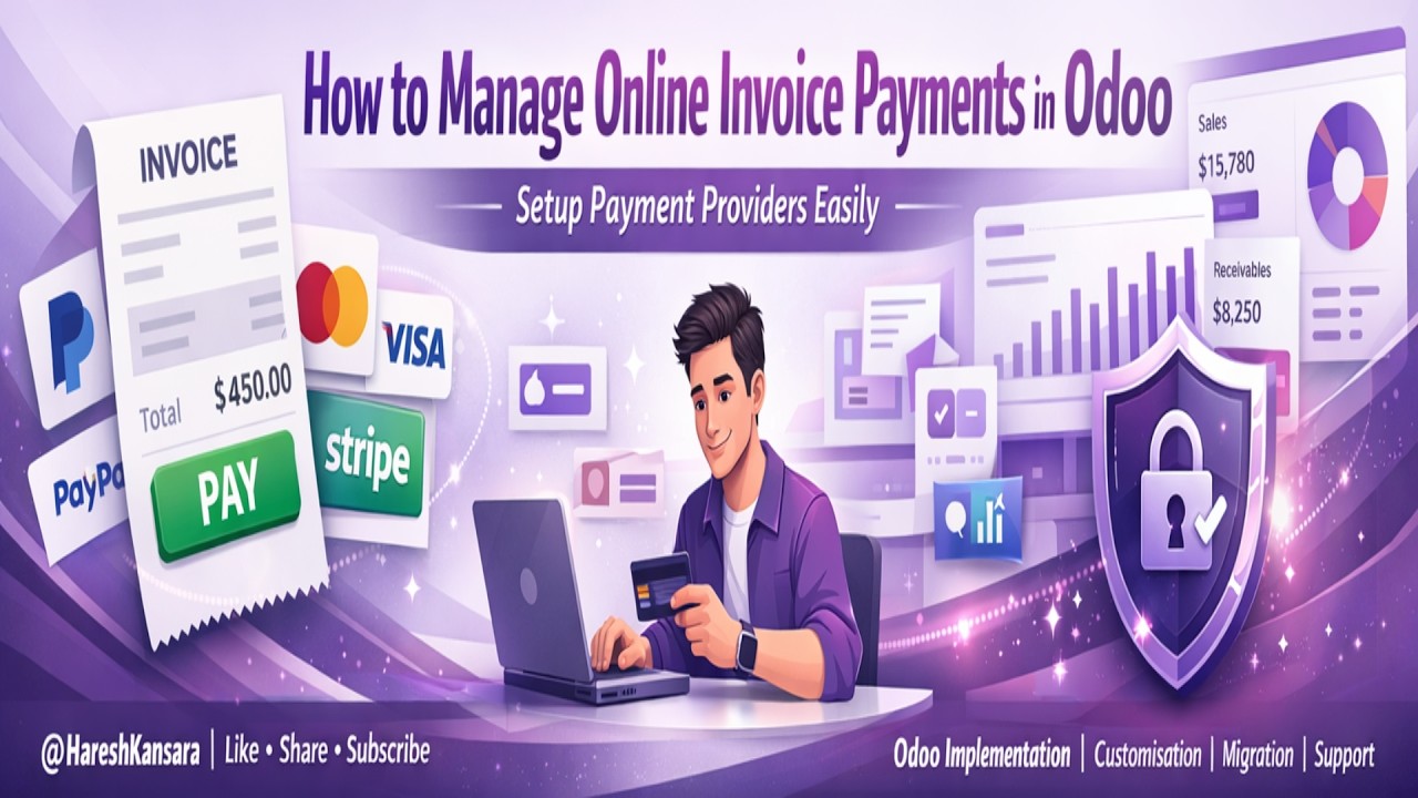 How to Enable Online Invoice Payment in Odoo | Payment Provider Setup #odoo #odoo19 #odooaccounting