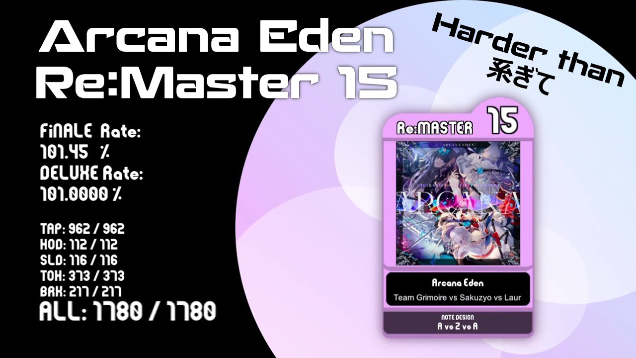 [ Final Verdict Pack 10 ] Arcana Eden [ maimai 創作譜面 Re:MASTER 15 DX ]