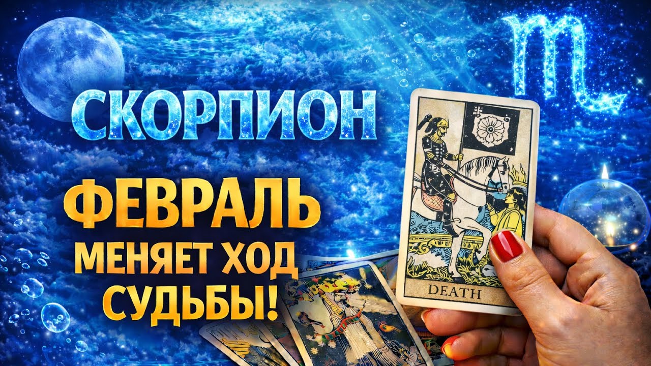 ♦️♣️ СКОРПИОН,♏️, ФЕВРАЛЬ МЕНЯЕТ ХОД СУДЬБЫ ♻️🌑🔮 таро | ✨ гороскоп | ⚡ нежданно