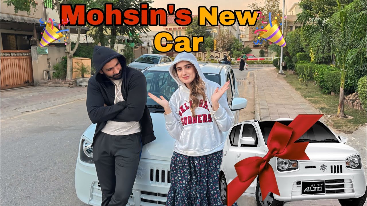 Our new car🥰🚗|| mohsin emotional hogya🥹|| pre anniversary gift mill gya🥰🎀❤️|| ezzah ki birthday