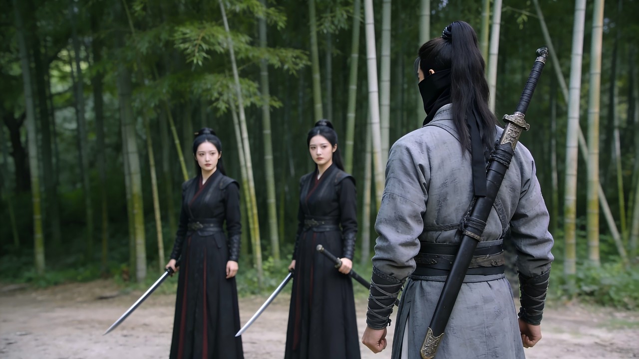 蒙面男子竟是竟是頂級殺手偽裝，三招拿下功夫少女！ #kungfu #功夫