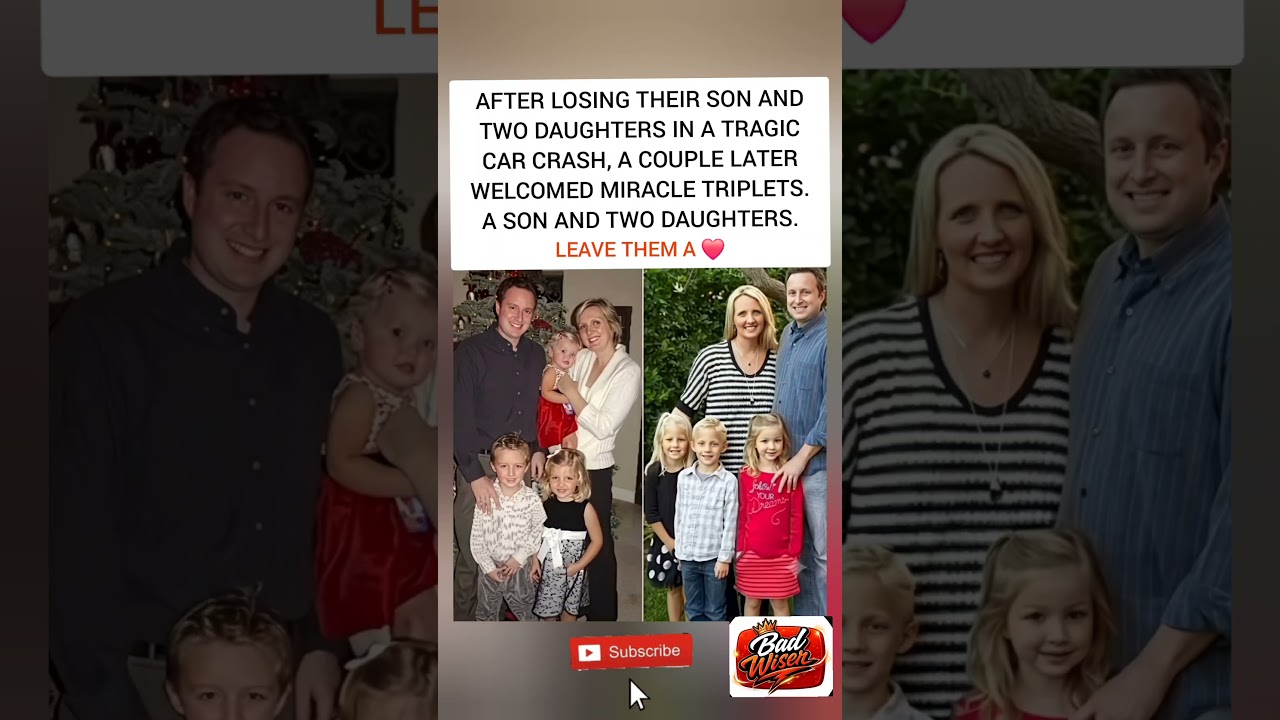 They Lost 3 Kids In A Crash, Then Had Miracle Triplets! #love #family #shorts