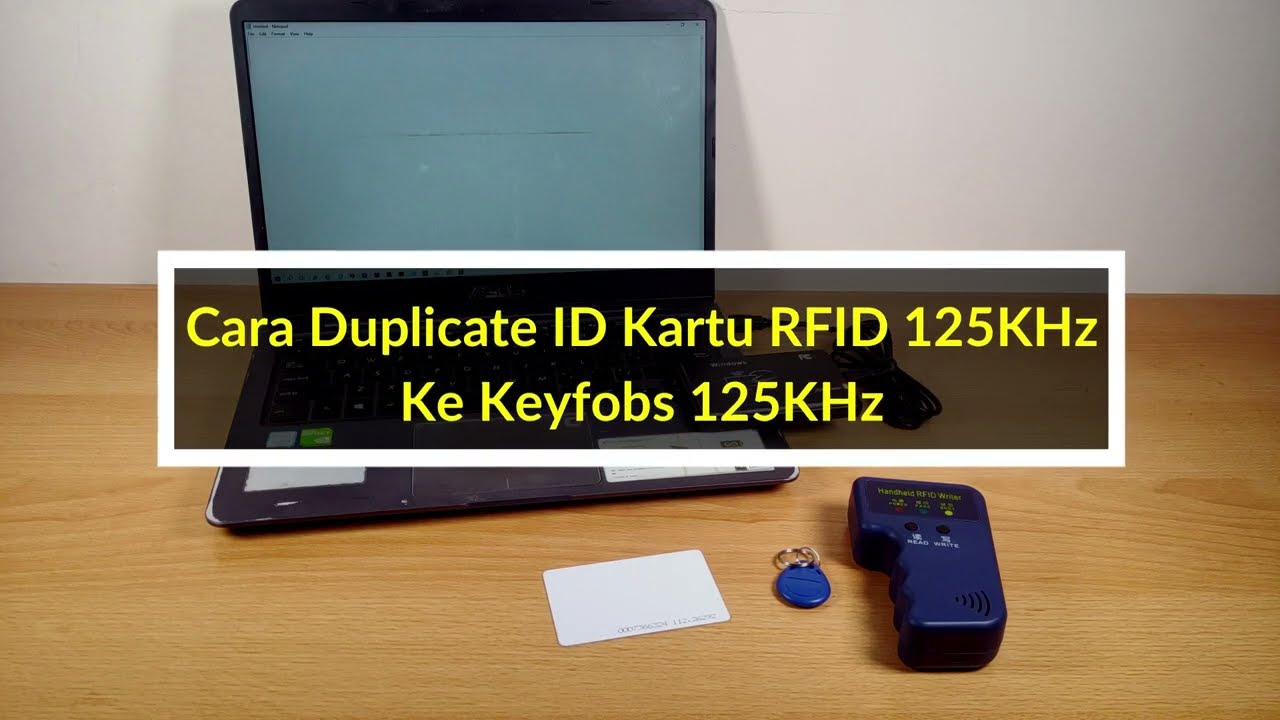 Cara Duplikat ID Kartu RFID 125KHz Ke Keyfob 125KHz T5577