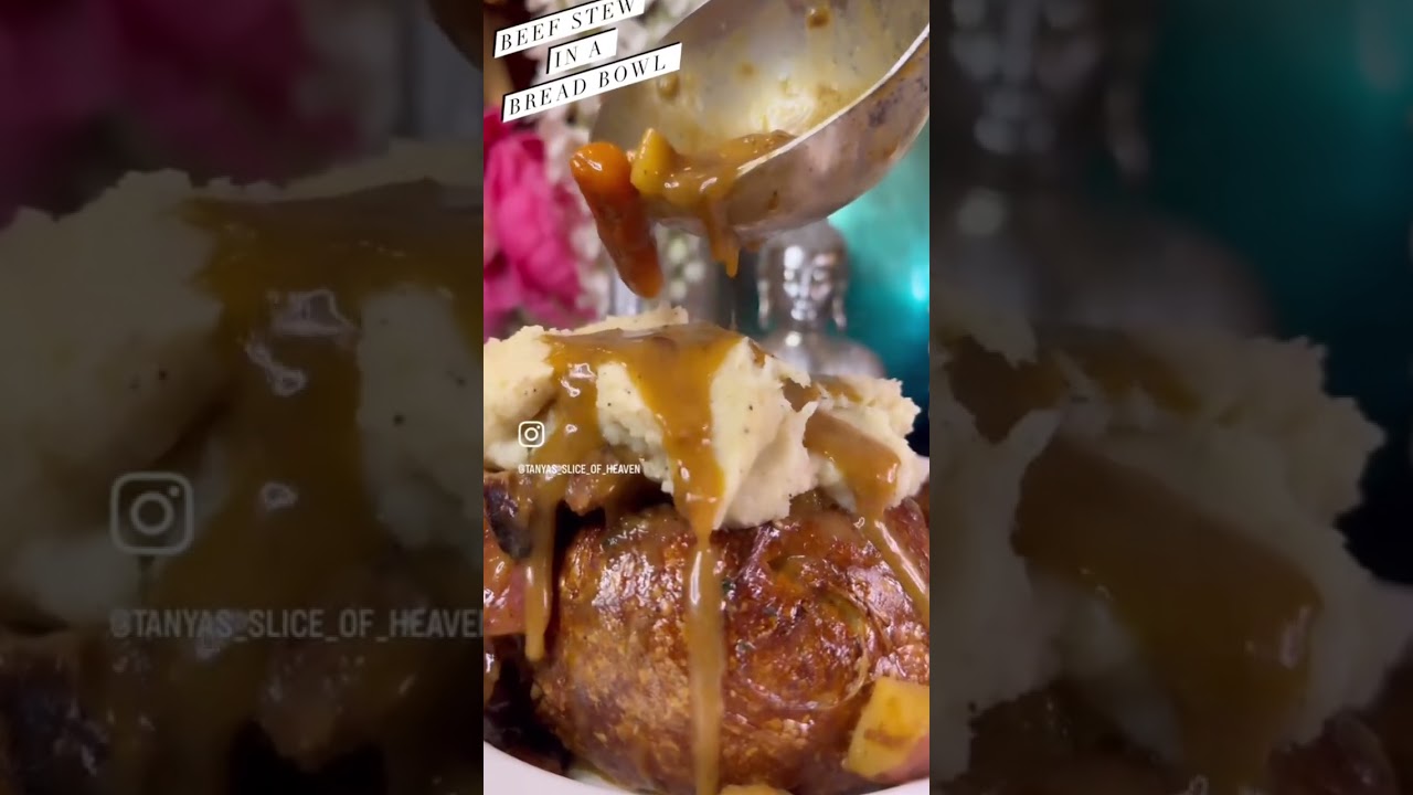 Beef Stew In A Bread Bowl🤤🤤‼️