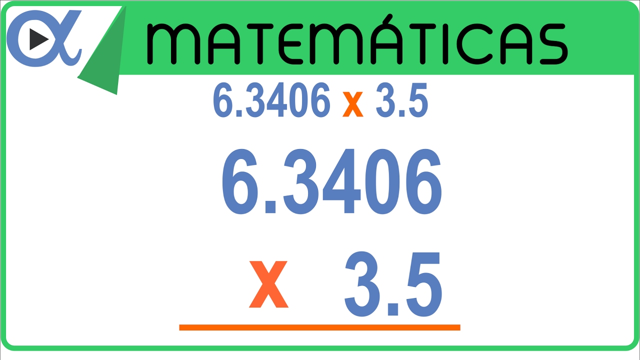 Multiplicación con punto decimal ejemplo 3 de 3 | Aritmética - Vitual
