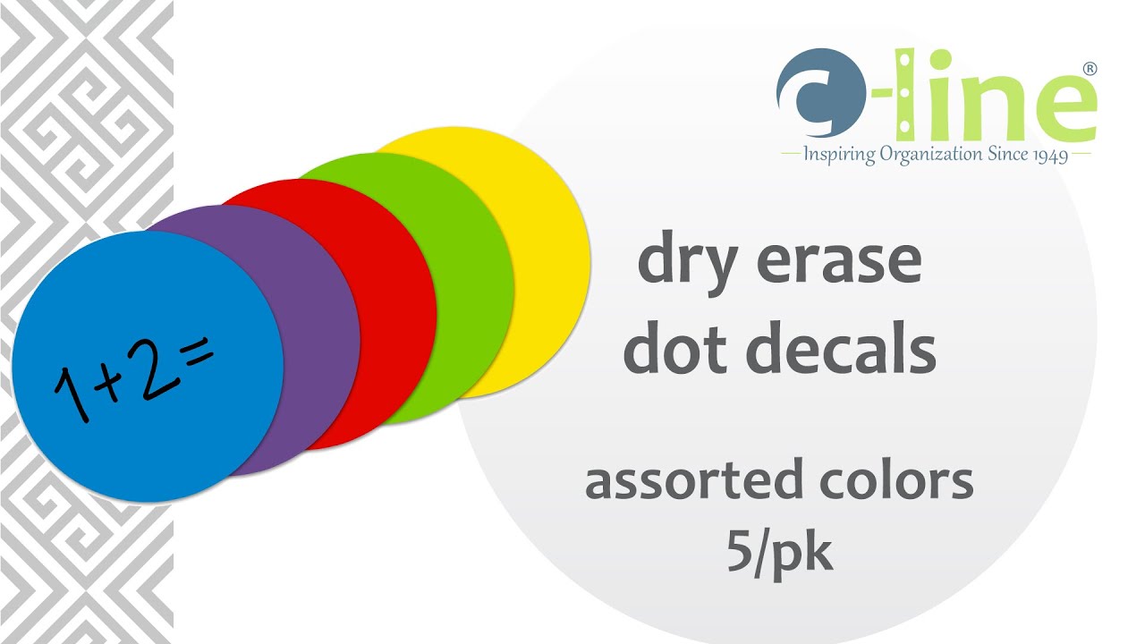 Dry Erase Dot Decals - C-Line Products - 40520