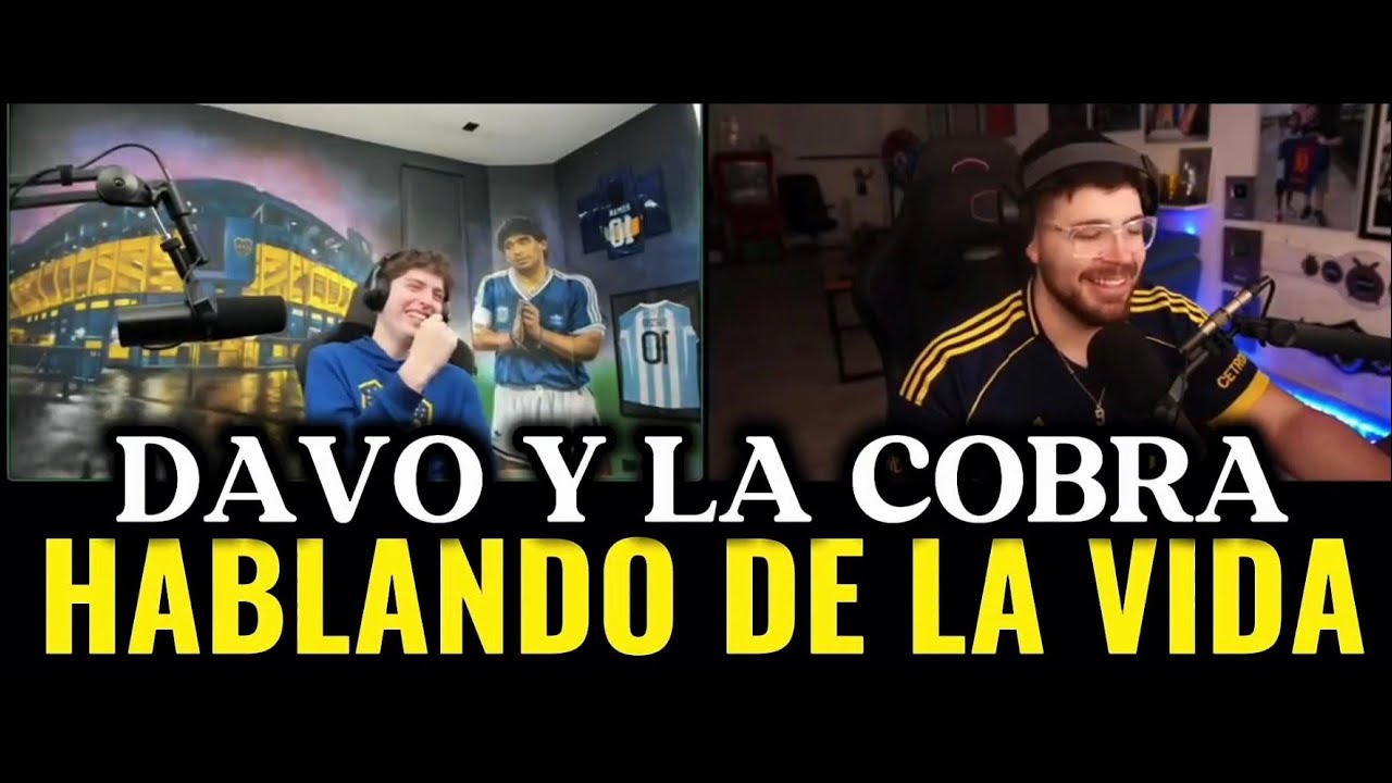 Charla Davo y La Cobra hablando de f&uacute;tbol y la vida