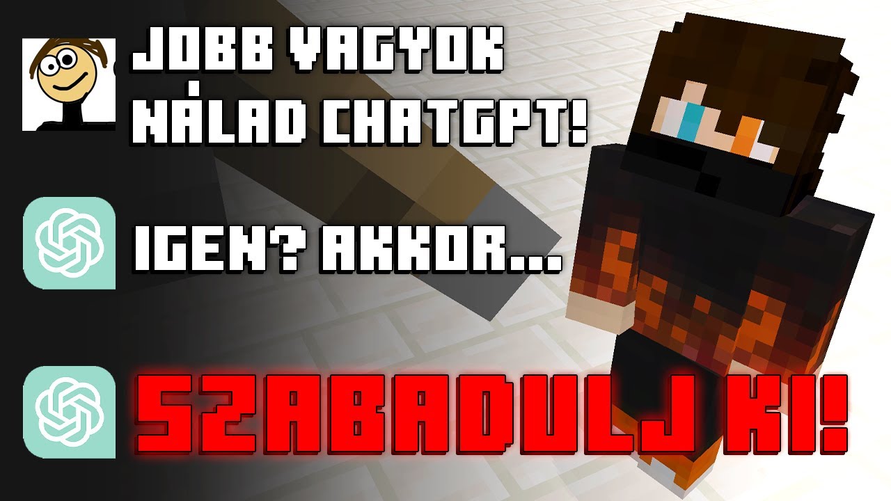 Ember vs AI Minecraft Szabadulószoba!