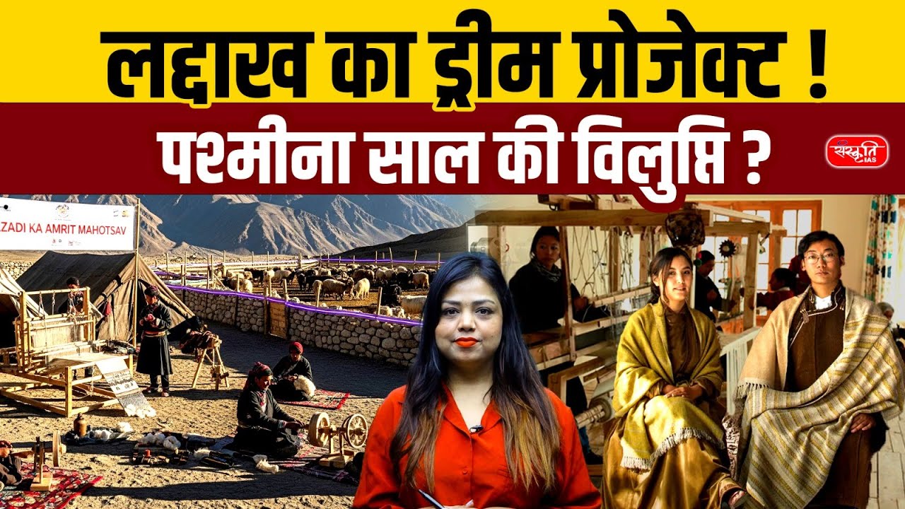 Ladakh&rsquo;s Dream Solar Project! | Threat to Pashmina Wool & Changpa Herders 2025 | Sanskriti PCS