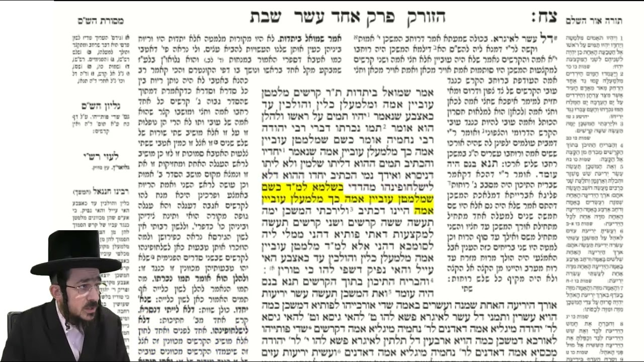 מסכת שבת דף צח תורתך שעשועי באידיש