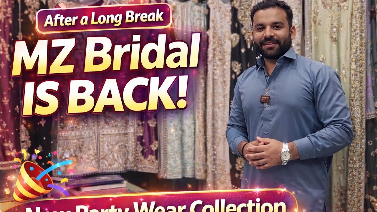 After a Long Break 💖 MZ Bridal Is Back! | New Party Wear Dresses Collection ✨👗 #mzbridal #viral 